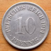 10 Pfennig 1914 F