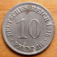 10 Pfennig 1916 D