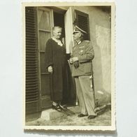 Original WH Offizier Foto - Dolch, Orden, Spange