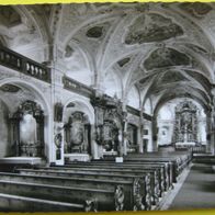 Postkarte - Pfarr Klosterkirche Au am Inn - Bayern / sw / ungebraucht