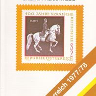 Borek Briefmarken- Katalog Österreich 1977/78