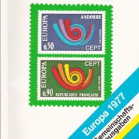 Borek Briefmarken- Katalog Europa Gemeinschaftsausgaben 1977