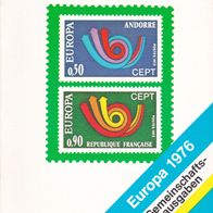 Borek Briefmarken- Katalog Europa Gemeinschaftsausgaben 1976