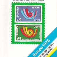 Borek Briefmarken- Katalog Europa Gemeinschaftsausgaben 1975