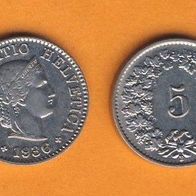 Schweiz 5 Rappen 1936 B