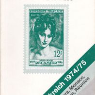 Borek Briefmarken- Katalog Frankreich 1974/75