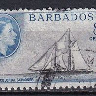 Barbados, 1953, Mi. 209, Segelschiff, 1 Briefm., gest.