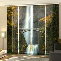 Rideau Photo Personnalisé - Motif Forêt En été, Sur Mesure, Installation Par Bande Velcro