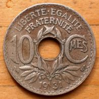 10 Centimes 1931 Frankreich