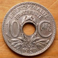 10 Centimes 1935 Frankreich