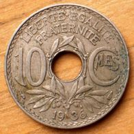 10 Centimes 1936 Frankreich