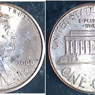 USA 1 Cent 2000 D (2457)
