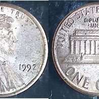 USA 1 Cent 1992 (2458)