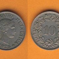 Schweiz 10 Rappen 1925 B