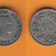 Schweiz 10 Rappen 1926 B