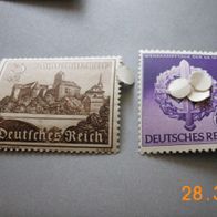 2 Briefmarken Deutsches Reich -Winterhilfswerk-Wehrkampftag der SA- postfrisch