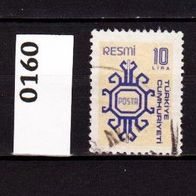 Tü015- Türkei Dienstmarken Mi. Nr. 0160 Ornamente o <