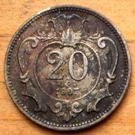 20 Heller 1907 Österreich