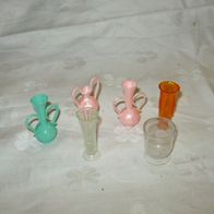 Mini Puppenstuben 5 Vasen 50- er Jahre