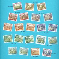 Republik Österreich 1984-89, Klöster, Lot Briefmarken 21 pcs.