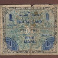 1 Mark Serie 1944 Bankscheinummer 031332495.