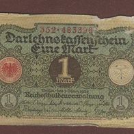 1 Mark Berlin.1920 Bankscheinummer 352 . 483396.