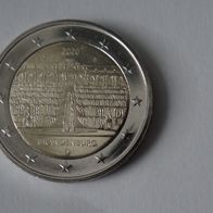 2 Euro Gedenkmünze 2020 -"Brandenburg" Schloß Sanssouci, Ausg.D