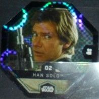 Star Wars - Karte 2 " Han Solo " Glitzer