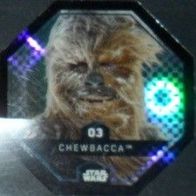 Star Wars - Karte 3 " Chewbacca " Glitzer