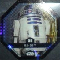 Star Wars - Karte 5 " R2 - D2 " Glitzer