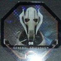 Star Wars - Karte 8 " General Grievous " Glitzer