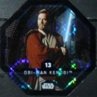 Star Wars - Karte 13 " Obi - Wan Kenobi " Glitzer