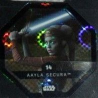 Star Wars - Karte 14 " Aayla Secura " Glitzer