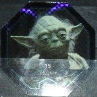 Star Wars - Karte 15 " Yoda " Glitzer