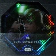 Star Wars - Karte 16 " Luke Skywalker " Glitzer