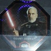 Star Wars - Karte 21 " Count Dooku " Glitzer