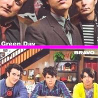 Doppel Star Karte Green Day / Jonas Brothers