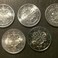 BRD : Satz 5 x 2 Euro Sondermünzen Karl der Große 2023 ADFGJ
