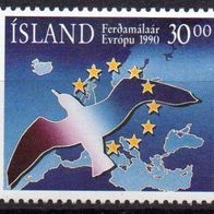 Island postfrisch Michel 730 Europarat