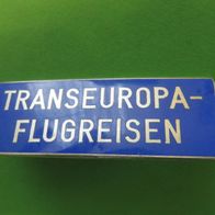 Große Brosche Transeuropa Flugreisen 20 x 55 mm