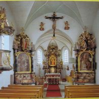 Postkarte- Gebrontshausen - Wallfahrtskirche "Maria a. d. Weissen Berg" - ungebraucht