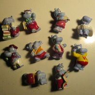 Happy Hippos Ü-Ei Überraschungseier 10 verschiedene
