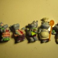 Happy Hippos Ü-Ei Überraschungseier 5 verschiedene