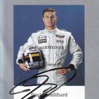 Formel 1: David Coulthard - alte, orig. sign. AK (5027)