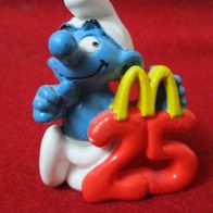 Schlumpf mit Zahl 25 (McDonalds) Peyo Schleich 1996