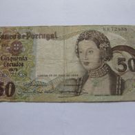 50 Escudo Banknote aus Portugal