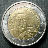 2 Euro - BRD - 2018 - F (Helmut Schmidt)