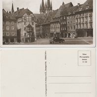 Eger Cheb Fotokarte 1939 Adolf Hitler Platz mit Auto nicht beschrieben