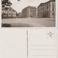 Eger Cheb Fotokarte 1939 Eger Stadtansicht 2 mit Laden Wiener Hutmoden nicht beschrie