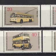 Berlin 1973 Berliner Verkehrsmittel (II): Omnibusse MiNr. 446 - 451 postfrisch Rand